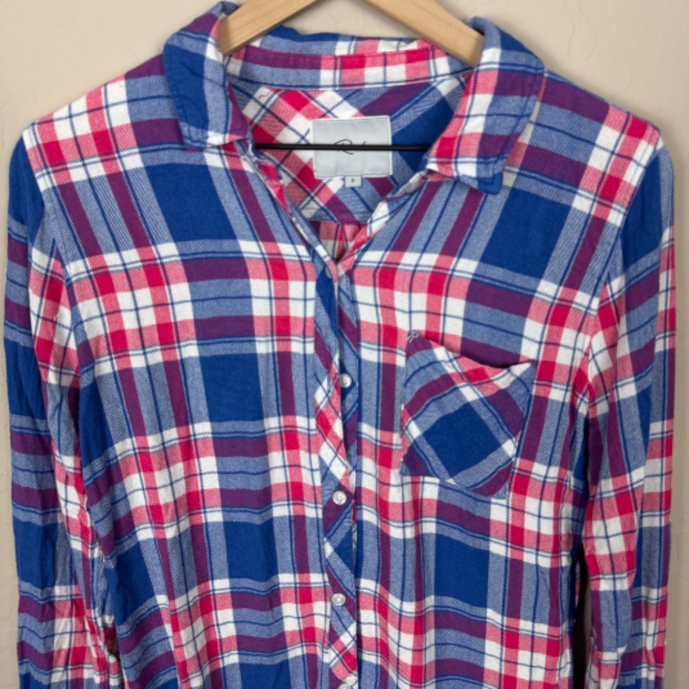 Rails Hunter Button Down In Marina Flamingo - image 6